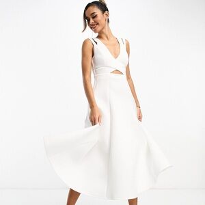 NWT ASOS MIDI cutout dress